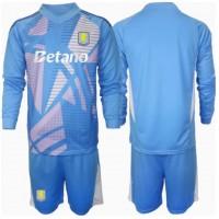 Dres Aston Villa Brankarsky Tretina pre deti 2024-25 Dlhy Rukáv (+ trenírky)